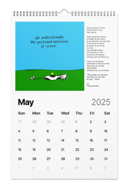 Tiny Love Letters 2025 Wall calendar