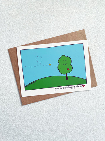You are my happy place (single card)